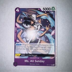 Ms All Sunday OP12-075 English C Legacy Master One Piece Card Game